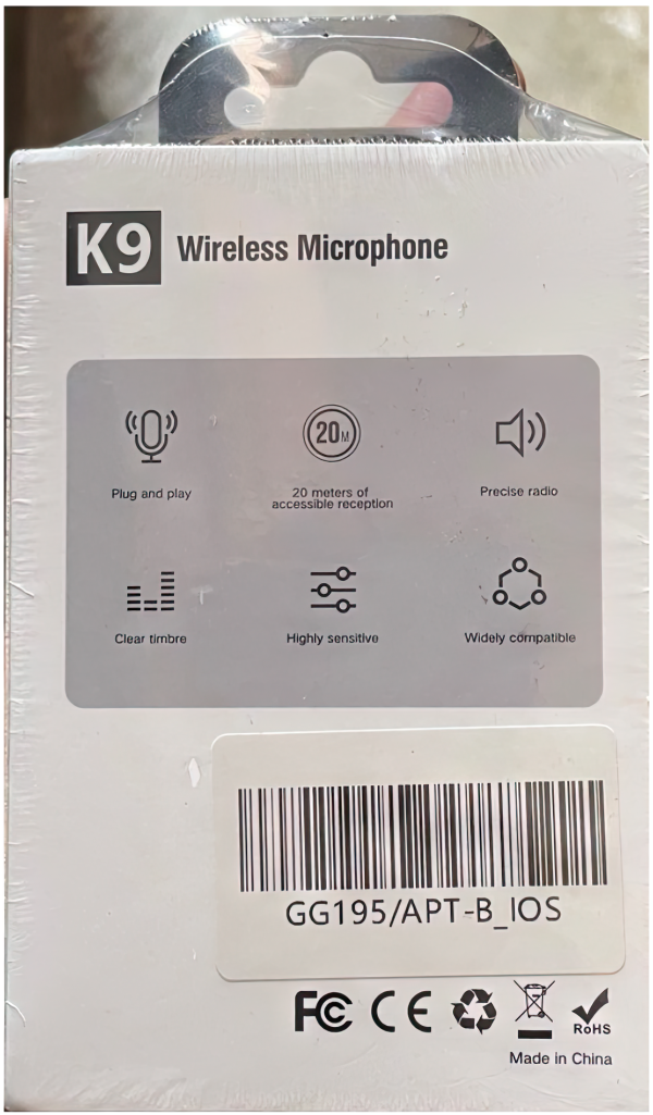 2 in 1 Wireless Clip-on Auto Noise Cancelling Live Mini Microphone